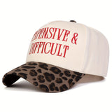 Gorra de béisbol bordada personalizada para mujer, con un diseño de camionero caro y desafiante, ideal para gorras deportivas de exterior, perfecta para la moda casual urbana durante viajes de primavera y otoño, incluyendo vacaciones en la costa y 10 apro