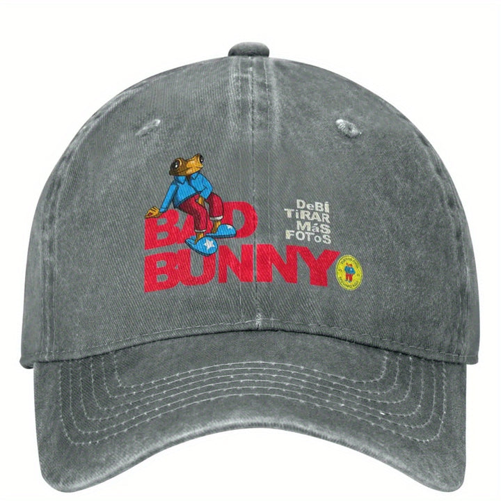 Gorra de Béisbol Gráfica Debi Tirar Mais Fotos DTMF 3 - Gorra Ajustable con Cierre de Presión y Estampado de Dibujos Animados Vibrantes, Sombrero Unisex de Estilo Casual Hip Hop Kpop Rock para Hombres y Mujeres, Ropa para Fans de Música