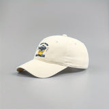 Gorra de béisbol con letras para pareja, dibujos animados, gatitos, peces bordados, gorra unisex, gorra de sol, gorra versátil y de moda para exteriores, ajustable, transpirable, para mujeres y hombres, adecuada para 200 países.