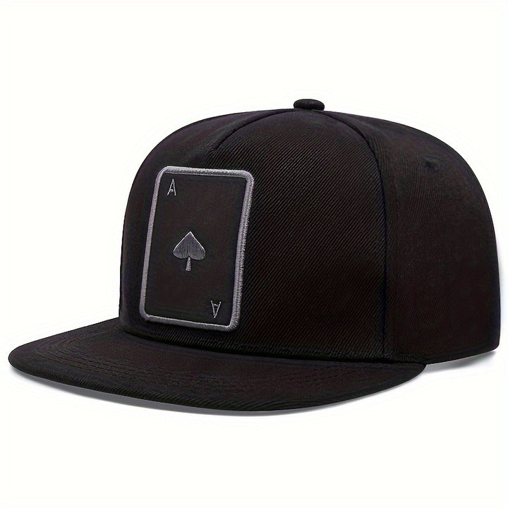 Gorra Snapback de Moda con Diseño de Cartas de Juego - Malla Transpirable, Protección Solar, Ligera para el Verano. Tejido de Tela