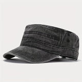 Gorra plana para hombre, gorra de béisbol casual vintage lavada y desgastada, esencial y versátil para primavera y verano, ideal para viajes al aire libre, también adecuada para mujeres