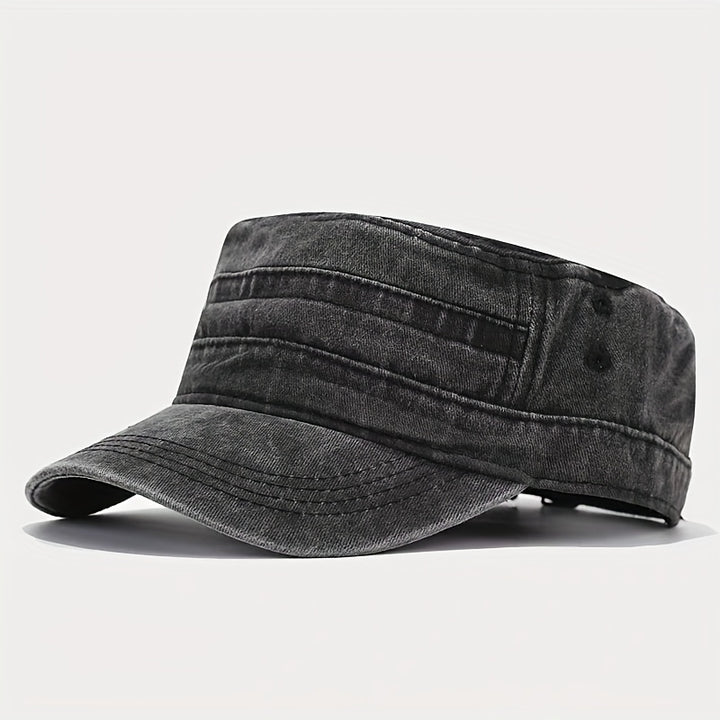 Gorra plana para hombre, gorra de béisbol casual vintage lavada y desgastada, esencial y versátil para primavera y verano, ideal para viajes al aire libre, también adecuada para mujeres