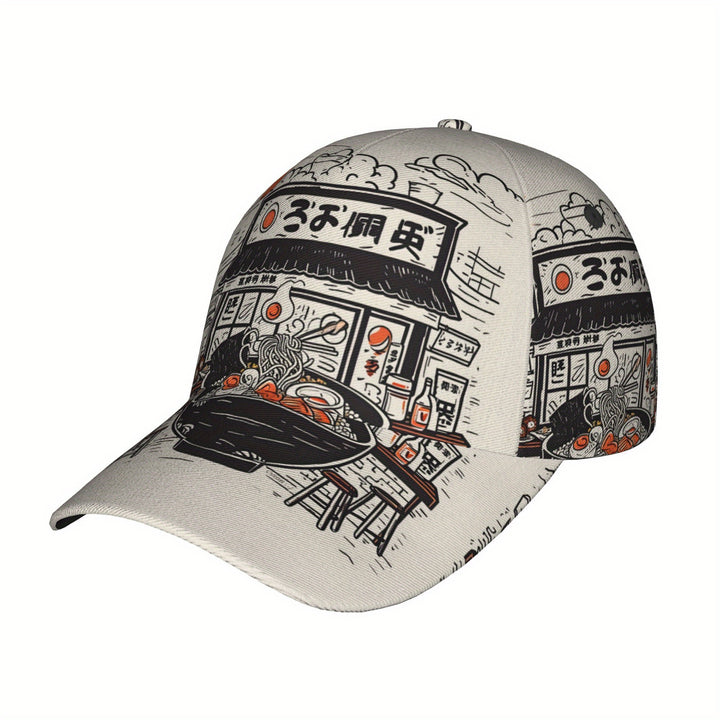 1 pieza, gorra de béisbol con diseño japonés, moda deportiva para hombres y mujeres, estilo simple con estampado japonés, adecuada para senderismo al aire libre, camping, montañismo, juegos, aventuras.
