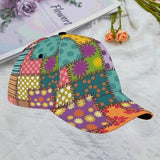 Gorra Unisex de Béisbol - Estampado Floral con Cierre de Botón, Ligera y Sin Elastizar para Senderismo, Running y Deportes al Aire Libre - Para Hombres y Mujeres en Todas las Estaciones - Regalo Ideal para Cumpleaños y Fiestas (Turquesa, Morado, Naranja,