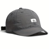 1 Gorra de béisbol con logo ESPT para hombre y mujer - Gorra ligera, transpirable y de secado rápido con letras ESPT llamativas, ajuste ajustable, visera curva y ala estructurada para deportes al aire libre, sombrero para viajes casuales (//Gris/Azul Mari