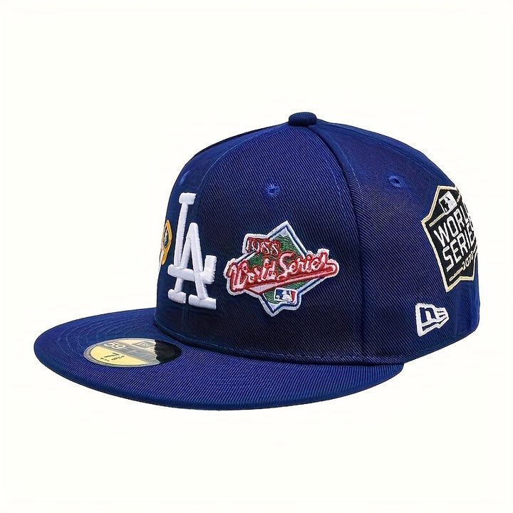 Gorra de béisbol New Era LA Hard Top ajustable con bordado y visera plana, bordado 3D para deportes al aire libre, pesca, caza y uso casual - Gorra de béisbol para hombre para todas las estaciones