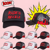 2pcs/1pc Gorra de Béisbol RUDE RECKLE$$ Bordada con Letras - Gorra Trucker Unisex Ajustable para Hombres y Mujeres, Sombrero Casual Fresco de Malla para Verano, Moda al Aire Libre, Viajes y Vacaciones en la Playa
