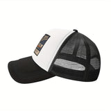 Gorra de béisbol Black Champion Axe Logo - Ligera, Malla transpirable, Ajustable, Diseño de dos tonos, Poliéster, Lavar a mano, No limpiar en seco, Estilo urbano, Cierre de presión, Uso de todas las estaciones, Ideal regalo de vacaciones, Gorra de camione