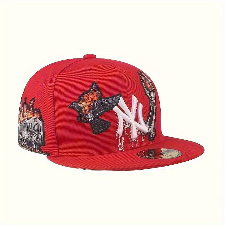 Gorra de Béisbol New Era NY con Logo Bordado 3D y Letras NY - Gorra Plana Ligera Unisex para Hombres y Mujeres, Uso Casual y Deportivo, Diseño Icónico de NY, Sombrero para Todas las Estaciones (Compatible con Fans del Estilo NY)