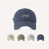 Gorra de Béisbol para Mujer - Ajustable con Cierre Snapback, Transpirable para Uso Diario y Navidad, Azul Marino/Beige/Gris/Azul, Sombrero Casual al Aire Libre y Eventos Formales, Detalles Bordados, Moda Retro, Tela Duradera, Ideal para Compras Festivas