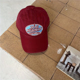 Novedad primavera-verano: gorra de béisbol retro con diseño único, logo americano bordado y visera curva