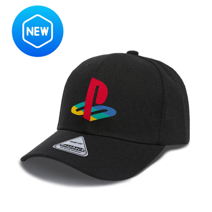 1 gorra de béisbol con logo oficial PlayStation - Ajustable Snapback, ligera y transpirable en poliéster para hombres & mujeres, ¡cómoda todo el año! Diseño exclusivo PS ideal al aire libre o fiestas. Regalo perfecto gamers (licencia original). Estilo uni