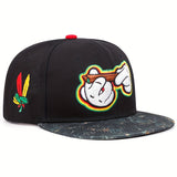 Gorra de Béisbol Snapback Bordada - Ligera, Visera Curva para Protección Solar, Gorra Casual para Deportes al Aire Libre. Tejido de Tela