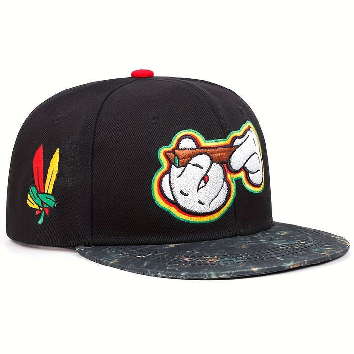 Gorra de Béisbol Snapback Bordada - Ligera, Visera Curva para Protección Solar, Gorra Casual para Deportes al Aire Libre. Tejido de Tela