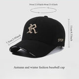 Gorra de béisbol para hombre, gruesa y abrigada, estilo duckbill, material ted, ideal para deportes al aire libre y uso diario, diseño con broche ajustable para diferentes medidas de cabeza, mayor comodidad