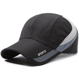 1 EDIKO Gorra Deportiva de Secado Rápido, Ajustable, Malla Transpirable en la Parte Trasera, Sombrero de Protección Solar para Actividades al Aire Libre, Camping y Senderismo - Azul Marino con Detalles Grises, Accesorios para Senderismo
