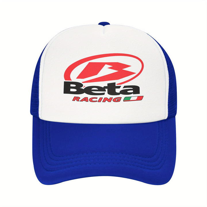 Gorra de béisbol Beta RACING de novedad para hombres y mujeres, gorra de malla ligera y transpirable, poliéster, gorra ajustable de camionero, diseño de dos tonos, adecuada para todas las estaciones, buena opción para regalos de vacaciones