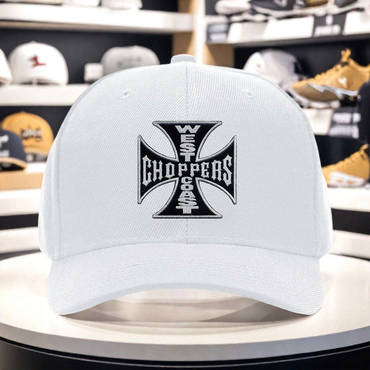 1 gorra fresca con estampado de West Coast Choppers, tejido ligero de poliéster, construcción ligera, gorra de pesca adecuada para todos los géneros, duradera para uso en las cuatro estaciones, ideal para aventuras de moda urbana