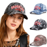 Gorra de béisbol ajustable para hombre y mujer con letras de Brooklyn New York - Gorra snapback transpirable, diseño ligero casual y deportivo para todas las estaciones