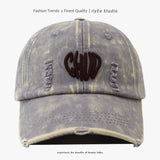 Gorra de Béisbol Retro de Mezclilla con Letras para Hombres y Mujeres, Ajustable con Snapback, Logo Decorado en 3D - Perforada para Ventilación, Deportes al Aire Libre, Uso Casual y Eventos Navideños (Ajuste No Elástico)