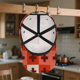 1 gorra ajustable Snapback con estampado de tablero de ajedrez 2D - Patrón ajedrezado completo (frente/tras), diseño vibrante para deportes al aire libre, running, uso casual y eventos de Halloween/Navidad/Acción de Gracias - Gorra de poliéster para todos