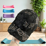 Gorra de béisbol unisex con diseño de letras en marrón/blanco/gris, ajustable para todas las estaciones, protección solar UPF, sombrero casual y para fiestas, adolescentes y adultos