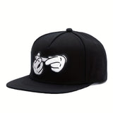 Gorra de Béisbol Snapback Bordada - Ligera, Visera Curva para Protección Solar, Gorra Casual para Deportes al Aire Libre. Tejido de Tela