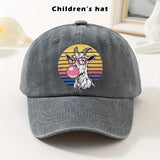 Gorra de béisbol para niños - Gorra ajustable con gráfico de cabra, borde suave y ligero para niños y niñas, ropa diaria y navideña - Gorra de béisbol fácil de limpiar para bebés, adolescentes, niños - Fiesta de cumpleaños, escuela, parque - Negro, ropa d