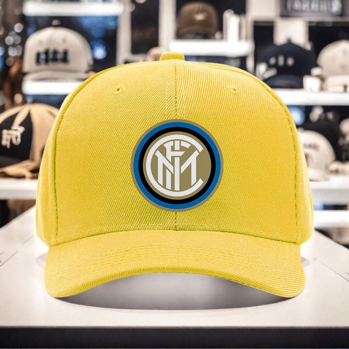 1 Gorra de béisbol con logo INTER y diseño 1909 - Poliéster ligero, ajustable con cierre a presión, visera curva, lavable a máquina, unisex para hombres y mujeres, perfecta para uso diario y eventos, gorra de béisbol