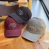 Nueva gorra de béisbol de visera ancha para otoño-invierno, bordada con letras, para mostrar el rostro y la edad, gorro de pico de pato estilo pareja para hombre