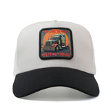 Gorra de Camionero Retro para Hombres y Mujeres - Cierre Ajustable Snapback, Parte Trasera Transpirable con Diseño Semi-Camión 18 Ruedes e Inscripción PETERBILT 359: Gorrita Ligara Ideal Para Conductores De Trucks Uso Casual Y Al Aires Libre (Una Talla Se