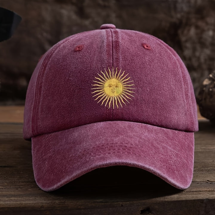 Gorra de béisbol patriótica para hombre - Negro con costura dorada, ajustable con cierre, ligera poliéster, perfecta para actividades al aire libre, ropa de cabeza patriótica | Gorra ajustable con cierre | Equipo de cabeza duradero