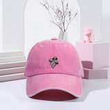 Gorra de béisbol lavada y transpirable, ajustable para golf, unisex, moda verano Y2K, parejas, ala curva, para hombre y mujer