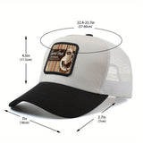 Gorra de béisbol unisex con malla trasera, gorra ajustable estilo camionero con diseño de café y frijoles, gorra de verano transpirable para exteriores, estampado hip hop anime