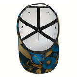 1 gorra de béisbol con estampado de mariposa celestial 2D - Gorra de poliéster vibrante de cuerpo completo con cierre ajustable, ideal para deportes al aire libre, estilo urbano y running, Ropa Casual,Accesorio de Festival,Diseño a la Moda,Material Durade