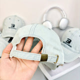 Gorra de Béisbol Bordada Estilo Coreano para Mujer, Versátil y Retro Americana con Gran Circunferencia para Cabeza