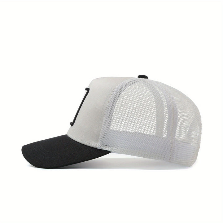 Gorra de béisbol unisex con malla trasera, gorra de pesca ajustable estilo camionero, diseño de cerdo leyendo periódico en el baño, gorra de verano transpirable para exteriores, estampado hip hop y anime
