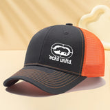 Gorra de béisbol ligera y transpirable para hombres Ecko Unltd - con silueta de oso blanco y logo, estilo gorra de camionero, gorra hip-hop para camping, fiestas, uso casual | Parte trasera de malla y frente estructurado, tela duradera no elástica, icónic