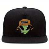Gorra de Béisbol SWAGHOUSE con Estampado Alien, Sombrero Unisex al Estilo Hip-Hop Urbano y Visera Curva, Versátil para Todas las Temporadas, Accesorio de Streetwear,Sombreros Casuales,Diseño a la Moda,Sombrero de Moda,Tela Ligera,Material Transpirable,Gor