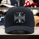 1 gorra fresca con estampado de West Coast Choppers, tejido ligero de poliéster, construcción ligera, gorra de pesca adecuada para todos los géneros, duradera para uso en las cuatro estaciones, ideal para aventuras de moda urbana