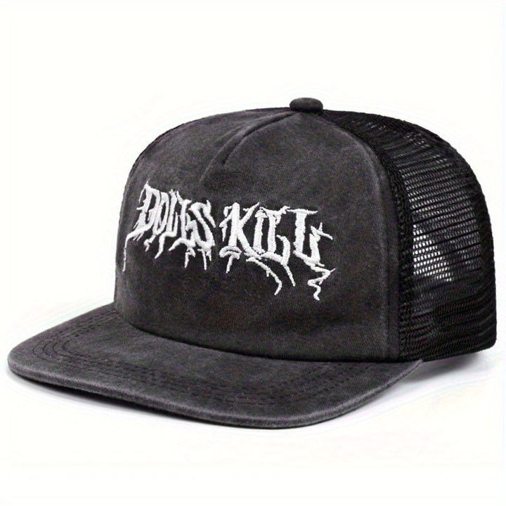 Gorra Trucker Gótica de Miami para Hombres y Mujeres, Visera Plana Snapback, Gorra de Béisbol Streetwear en Poliéster