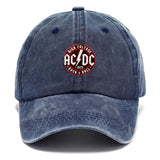 Gorra de basquetbol con impresión de letras AC/DC, lavable, ajustable, ideal para deportes al aire libre, hiking y camping, también para fiestas casual