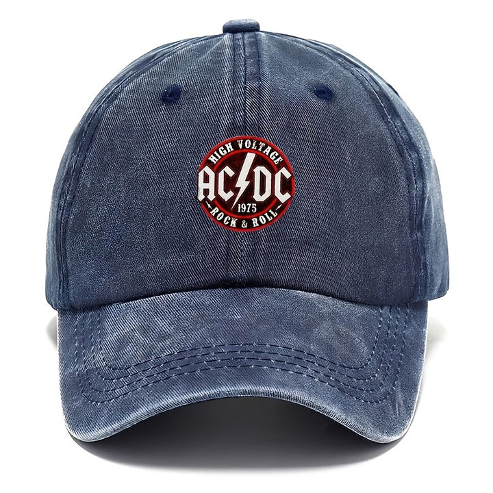 Gorra de basquetbol con impresión de letras AC/DC, lavable, ajustable, ideal para deportes al aire libre, hiking y camping, también para fiestas casual