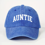 1 Gorra de Béisbol Lavable AUNTIE Estampada, Sombrero Trucker Unisex para Exteriores, Gorra de Golf Transpirable y Ajustable para Mujeres, Moda Verano con Visera Curva Y2K para Parejas