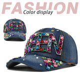Gorra Unisex QUEEN con Rhinestones, Ajustable Snapback con Visera Curva para Fiestas de Navidad, Outfits Diarios y Logo/Regalo (Diseño Brillante)