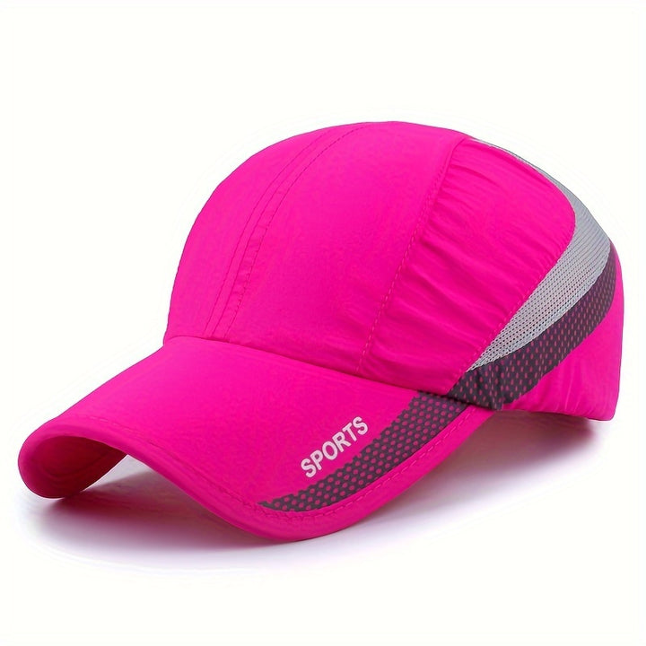 1 EDIKO Gorra Deportiva de Secado Rápido, Ajustable, Malla Transpirable en la Parte Trasera, Sombrero de Protección Solar para Actividades al Aire Libre, Camping y Senderismo - Azul Marino con Detalles Grises, Accesorios para Senderismo