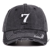 Gorra de Béisbol Casual para Hombre con Número 7 Bordado - Ligera, Ajustable para Actividades al Aire Libre, Senderismo y Regalos