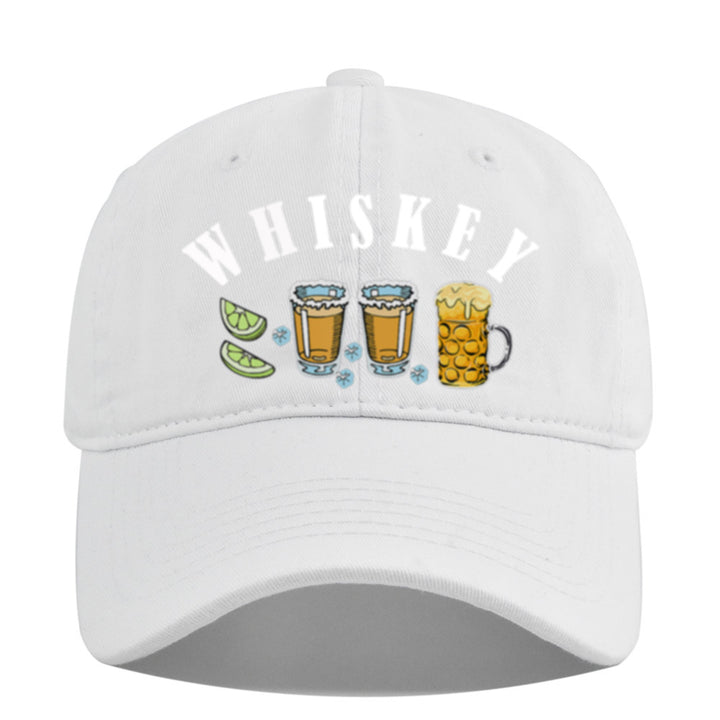 Gorra de Béisbol Vintage con Emblema de Whisky y Vino, Ajustable Snapback, Logo Manual para Estilo Retro, Cata de Vinos, Bares y Fiestas Navideñas - No Elástica, Ideal para Entusiastas del Retro y Seguidores de la Cultura del Vino