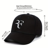 Gorra de Béisbol Unisex Ajustable y Transpirable con Bordado de F para Deportes al Aire Libre