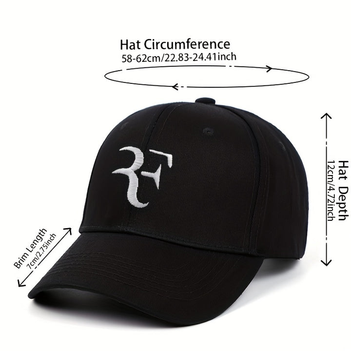 Gorra de Béisbol Unisex Ajustable y Transpirable con Bordado de F para Deportes al Aire Libre